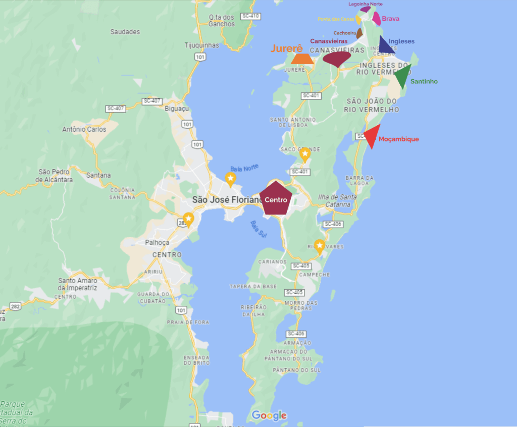 A praia de Jurerê tradicional é uma das praias mais famosas de Florianópolis, situada no Norte da Ilha de Santa Catarina.