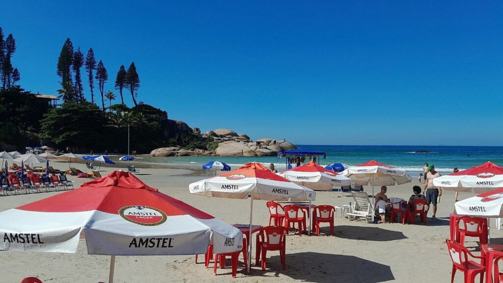 Conheça a Praia da Joaquina, um dos destinos mais famosos de Florianópolis, conhecida por suas ondas perfeitas e bela paisagem natural.