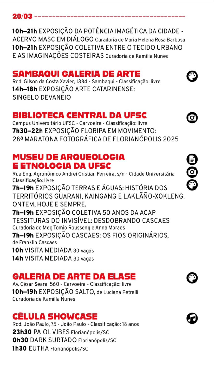 maratona cultural 20.03